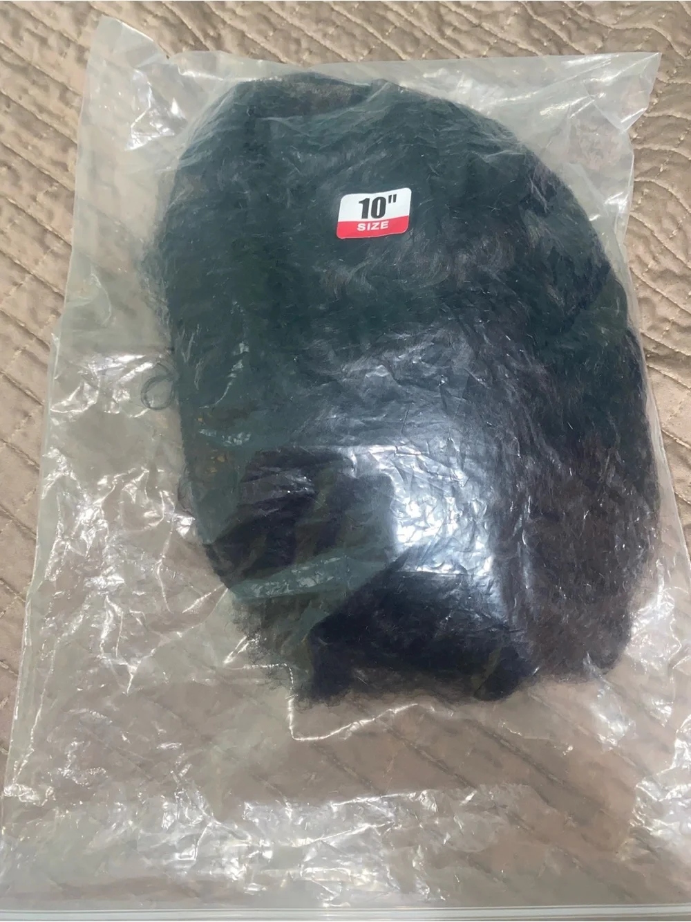 Natural Curly Clip-In Hairpiece - Dark Brown